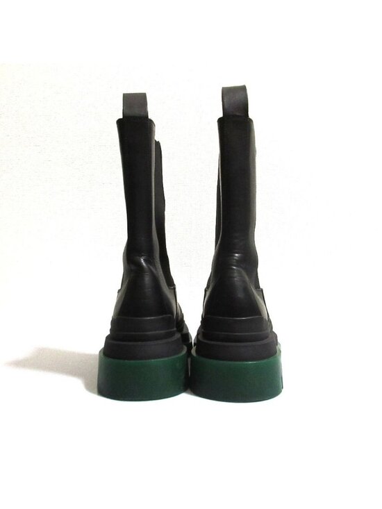 Bottega Veneta Tire Boots Side Gore Bottega Veneta Leather Tire Chunky Sole Ankle Chelsea Boot  main image 4
